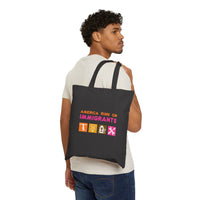 America Runs on Immigrants Tote Bag