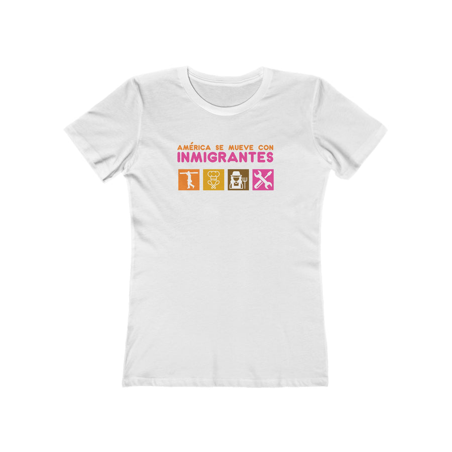 America se mueve con inmigrantes Women's Tee