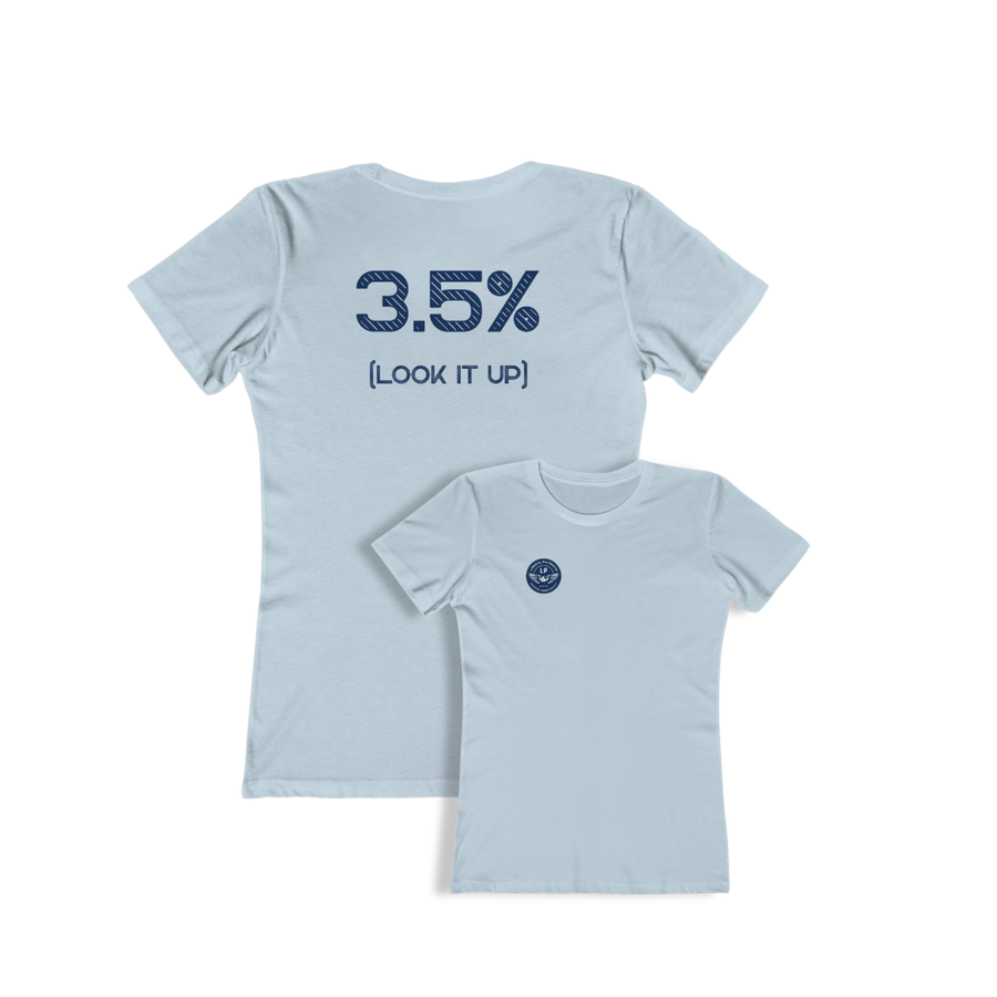 3.5% (LOOK IT UP) Women's Tee